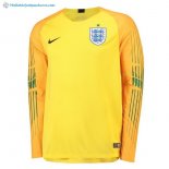 Maillot Angleterre Manga Larga Gardien 2018 Jaune Pas Cher