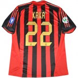 Maillot AC Milan kaka Domicile NO.22 Retro 2005/06 Rouge Pas Cher