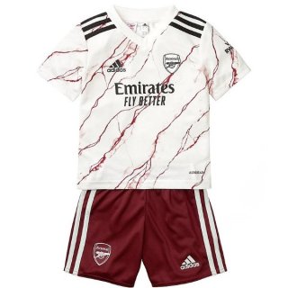 Maillot Arsenal Exterieur Enfant 2020 2021 Blanc Pas Cher