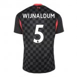 Maillot Liverpool NO.5 Wijnaldum Third 2020 2021 Noir Pas Cher