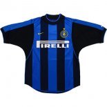 Thailande Maillot Inter Milan Domicile Retro 2000 2001 Bleu