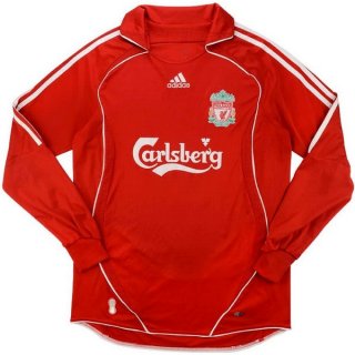 Maillot Liverpool Domicile ML Retro 2006 2007 Rouge Pas Cher Maillot Liverpool Domicile ML Retro 2006 2007 Rouge Pas Cher