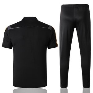 Polo Ensemble Complet Real Madrid 2019 2020 Negro Gris Pas Cher