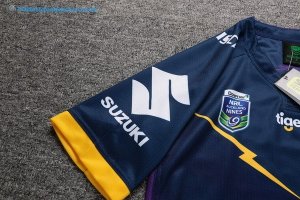 Maillot Rugby Melbourne Storm Auckland 9's 2017 2018 Bleu Pas Cher