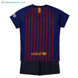 Maillot Barcelona Domicile Enfant 2018 2019 Bleu Rouge Pas Cher