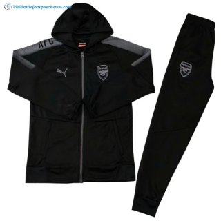 Survetement Arsenal 2017 2018 Noir Gris Pas Cher Survetement Arsenal 2017 2018 Noir Gris Pas Cher