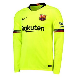 Maillot Barcelona Exterieur ML 2018 2019 Vert Pas Cher Maillot Barcelona Exterieur ML 2018 2019 Vert Pas Cher
