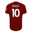 Maillot Liverpool NO.10 Mane Domicile 2019 2020 Rouge Pas Cher