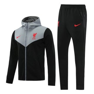 Sweat Shirt Capuche Liverpool 2021 2022 Gris Noir Pas Cher Sweat Shirt Capuche Liverpool 2021 2022 Gris Noir Pas Cher