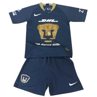 Maillot UNAM Pumas Third Enfant 2018 2019 Bleu Pas Cher