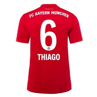 Maillot Bayern Munich NO.6 Thiago Domicile 2019 2020 Rouge Pas Cher Maillot Bayern Munich NO.6 Thiago Domicile 2019 2020 Rouge Pas Cher