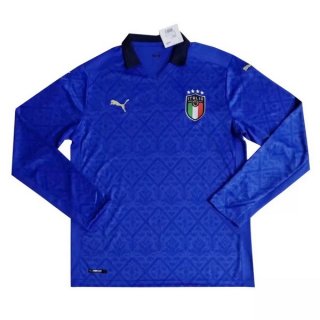 Thailande Maillot Italie Domicile ML 2020 Bleu Pas Cher Thailande Maillot Italie Domicile ML 2020 Bleu Pas Cher