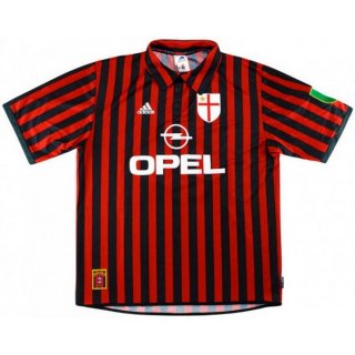 Thailande Maillot AC Milan Domicile Retro 1999 2000 Rouge Pas Cher Thailande Maillot AC Milan Domicile Retro 1999 2000 Rouge Pas Cher