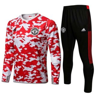 Training Top Manchester United 2022 Rouge Noir Training Top Manchester United 2022 Rouge Noir