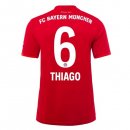 Maillot Bayern Munich NO.6 Thiago Domicile 2019 2020 Rouge Pas Cher