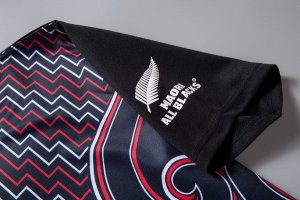 Maillot Entrainement All Blacks 2018 Noir Rouge Pas Cher