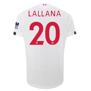 Maillot Liverpool NO.20 Lallana Exterieur 2019 2020 Blanc Pas Cher Maillot Liverpool NO.20 Lallana Exterieur 2019 2020 Blanc Pas Cher