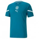 Thailande Maillot Manchester City Pre-Match 2021 2022 Bleu Pas Cher