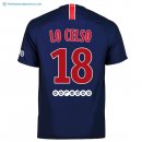 Maillot Paris Saint Germain Domicile Lo Celso 2018 2019 Bleu Pas Cher