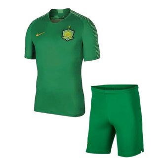 Maillot Guoan Domicile Enfant 202019 202020 Vert Pas Cher