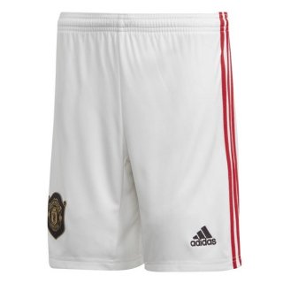 Pantalon Manchester United Domicile 2019 2020 Blanc Pas Cher