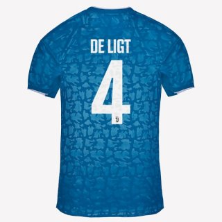 Maillot Juventus NO.4 De Ligt Third 2019 2020 Bleu Pas Cher