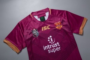 Maillot QLD Maroons 2018 Rouge Pas Cher