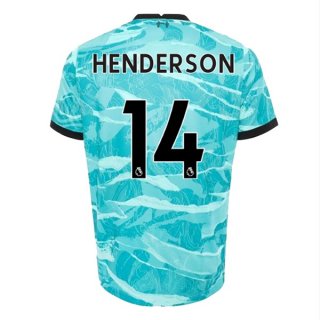 Maillot Liverpool NO.14 Henderson Exterieur 2020 2021 Bleu Pas Cher Maillot Liverpool NO.14 Henderson Exterieur 2020 2021 Bleu Pas Cher