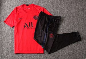 Entrainement Paris Saint Germain Ensemble Complet 2019 2020 Rouge Noir Pas Cher