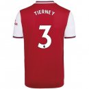 Maillot Arsenal NO.3 Tierney Domicile 2019 2020 Rouge Pas Cher