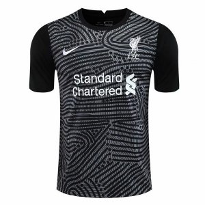 Entrainement Liverpool 2020 2021 Gris Noir Pas Cher