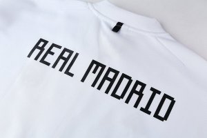 Survetement Real Madrid 2018 2019 Blanc Noir Pas Cher