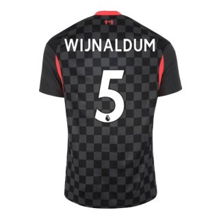 Maillot Liverpool NO.5 Wijnaldum Third 2020 2021 Noir Pas Cher Maillot Liverpool NO.5 Wijnaldum Third 2020 2021 Noir Pas Cher