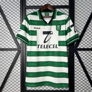 Thailande Maillot Sporting Lisbon Domicile Retro 1999-2000 Thailande Maillot Sporting Lisbon Domicile Retro 1999-2000