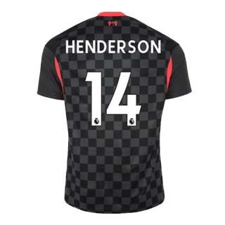 Maillot Liverpool NO.14 Henderson Third 2020 2021 Noir Pas Cher