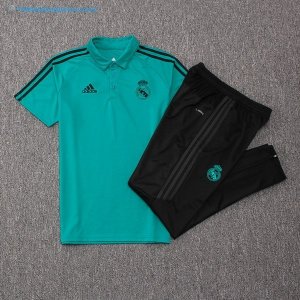 Polo Real Madrid Ensemble Complet 2017 2018 Vert Pas Cher