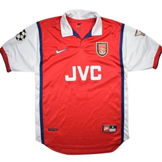 Maillot Arsenal Domicile Retro 1998 1999 Rouge Pas Cher Maillot Arsenal Domicile Retro 1998 1999 Rouge Pas Cher