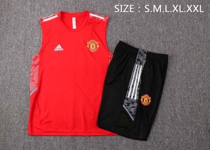 Maillot Manchester United Sans Manches 2022 Rouge Noir