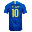 Maillot Brésil Exterieur Rivaldo 2018 Bleu Pas Cher