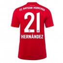 Maillot Bayern Munich NO.21 Hernández Domicile 2019 2020 Rouge Pas Cher
