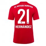 Maillot Bayern Munich NO.21 Hernández Domicile 2019 2020 Rouge Pas Cher