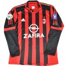 Maillot AC Milan Domicile ML Retro 2005/06 Rouge Pas Cher