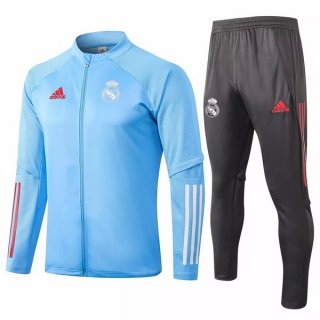 Survetement Real Madrid 2020 2021 Gris Bleu Clair Pas Cher