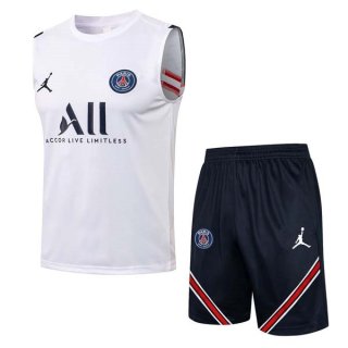 Maillot Paris Saint Germain Sans Manches Ensemble Complet 2022 Blanc Maillot Paris Saint Germain Sans Manches Ensemble Complet 2022 Blanc