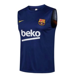 Maillot Barcelona Sans Manches 2022 Bleu Noir