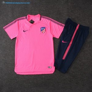 Maillot Entrainement Atletico Madrid Ensemble Complet 2017 2018 Rose Pas Cher