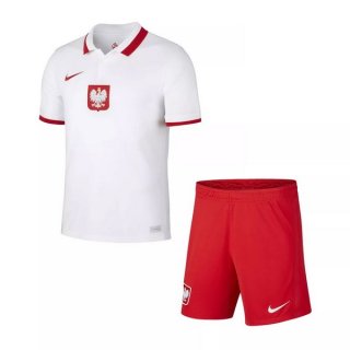 Maillot Pologne Domicile Enfant 2021 Blanc Maillot Pologne Domicile Enfant 2021 Blanc