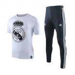 Entrainement Real Madrid Ensemble Complet 2019 2020 Blanc Bleu Pas Cher