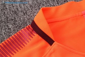 Maillot Entrainement Barcelona Ensemble Complet 2018 2019 Orange Pas Cher