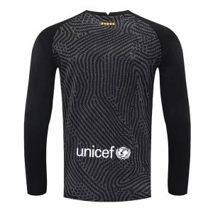 Maillot Barcelona Gardien ML 2020 2021 Noir Pas Cher